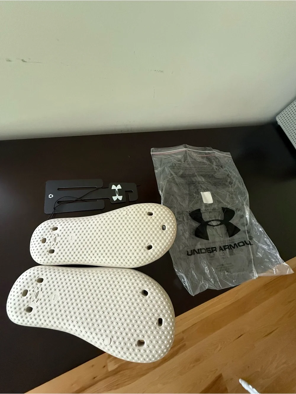 Under Armour Kids Off-White Slide Sandals